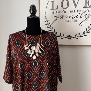 LuLa Roe Irma: Black, Red, White